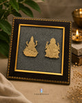 Laxmi Ganesh Pyrite Frame – Prosperity & Success