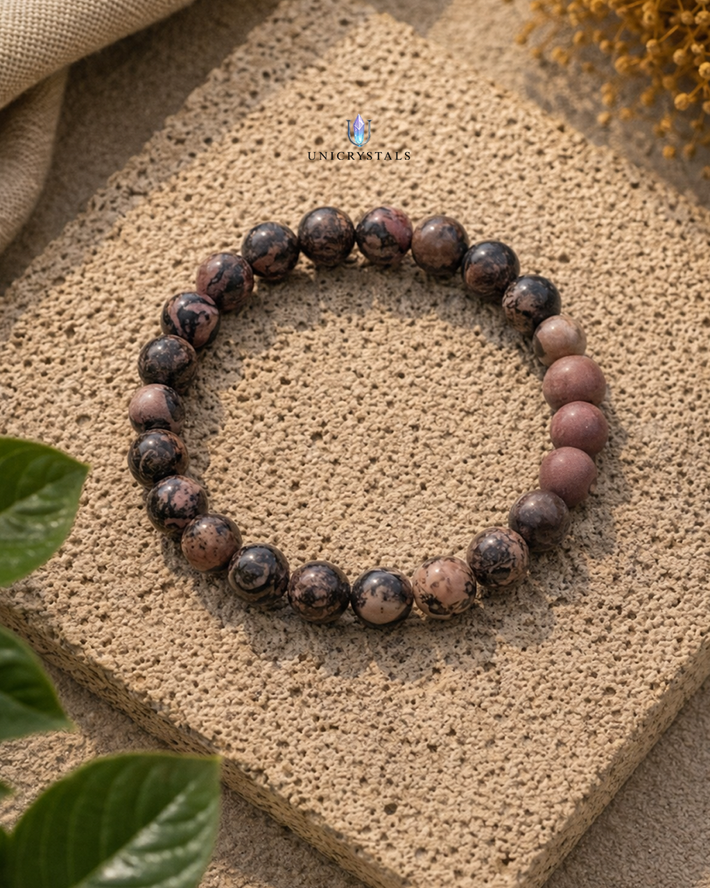 Rhodochrosite Bracelet – Love, Emotional Healing & Inner Balance