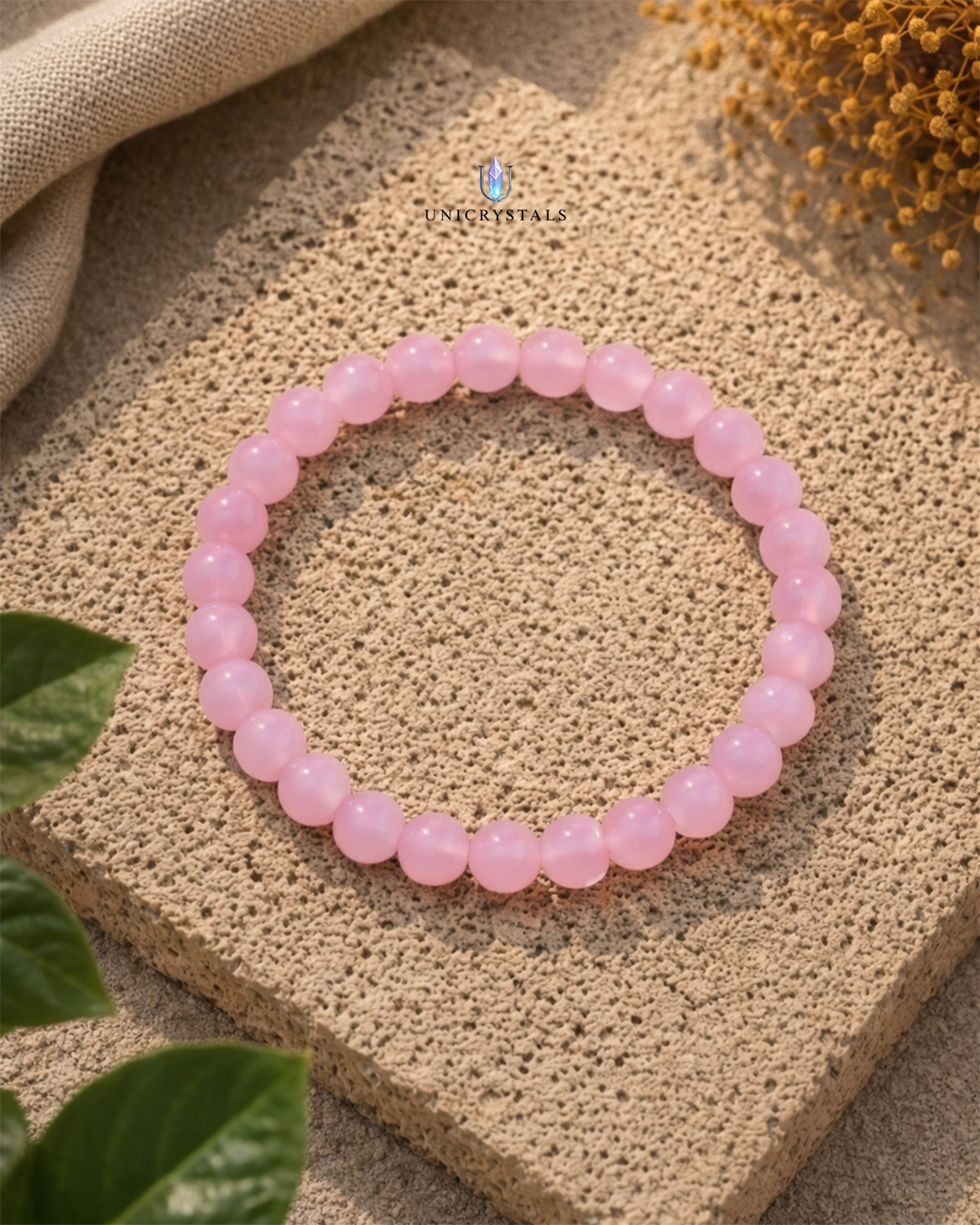 Rose Quartz Bracelet – Love, Self-Love & Emotional Healing