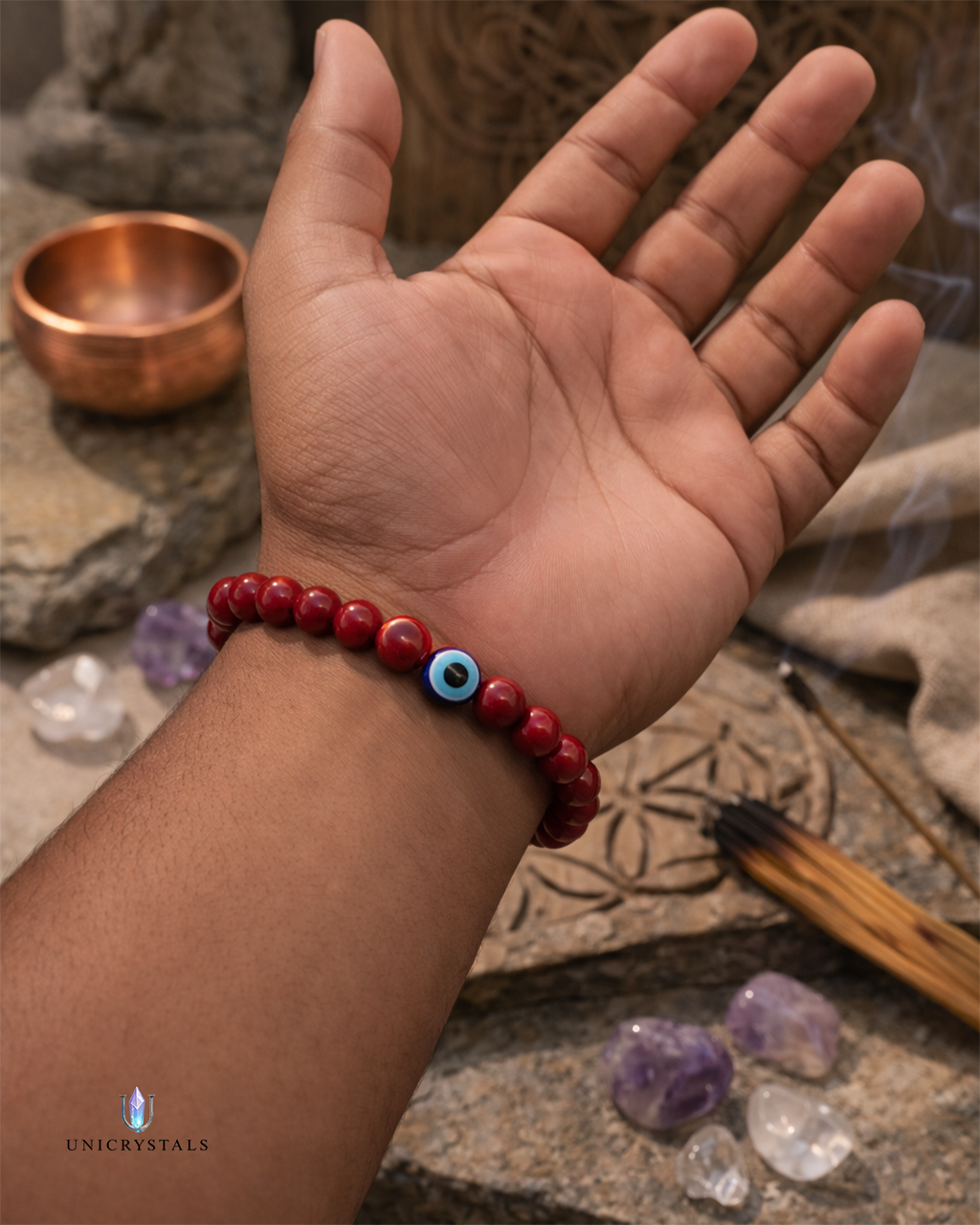 Red Bracelet with Evil Eye – Protection, Strength & Positive Energy