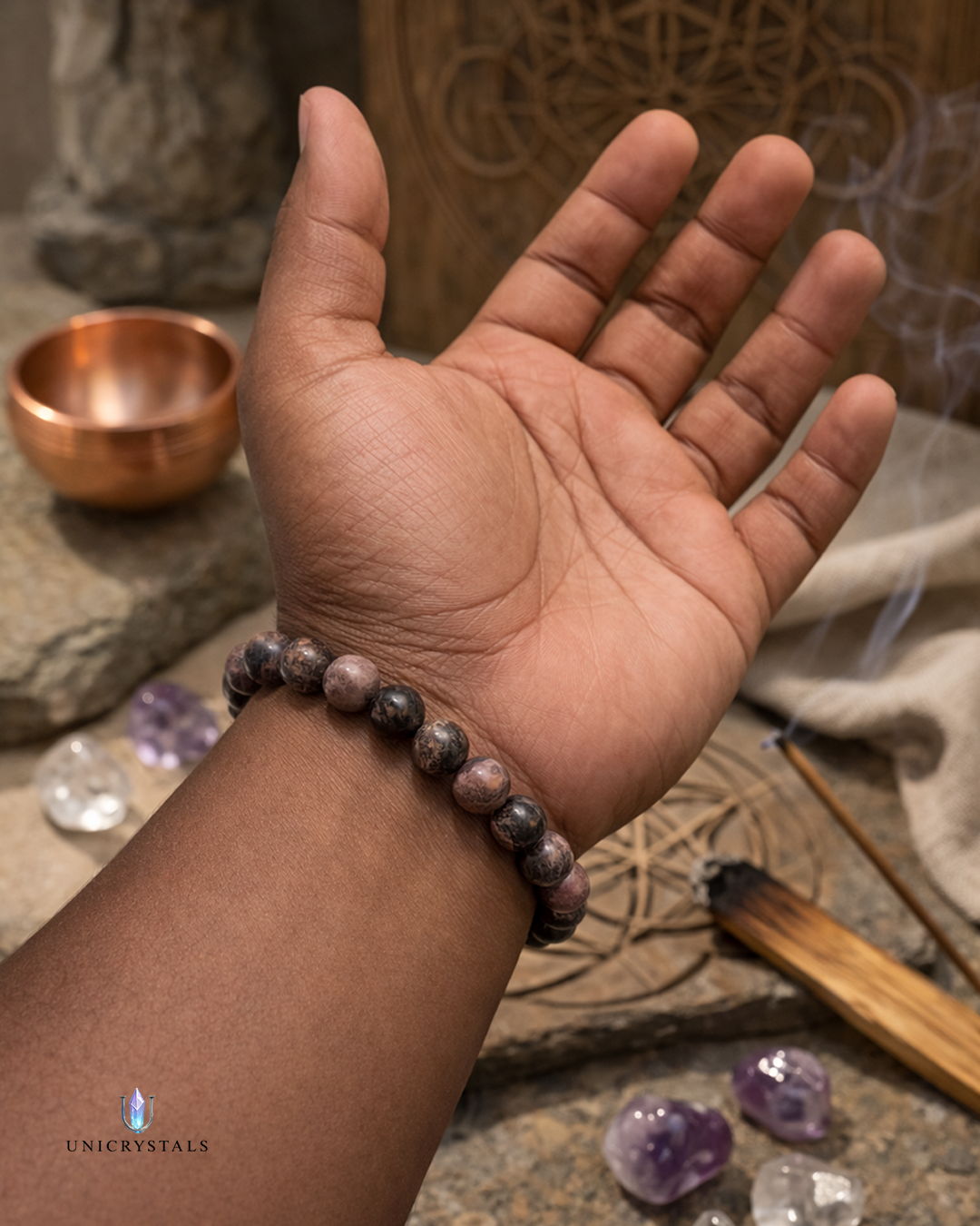 Rhodochrosite Bracelet – Love, Emotional Healing & Inner Balance