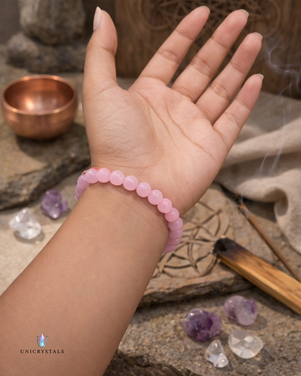 Rose Quartz Bracelet – Love, Self-Love & Emotional Healing