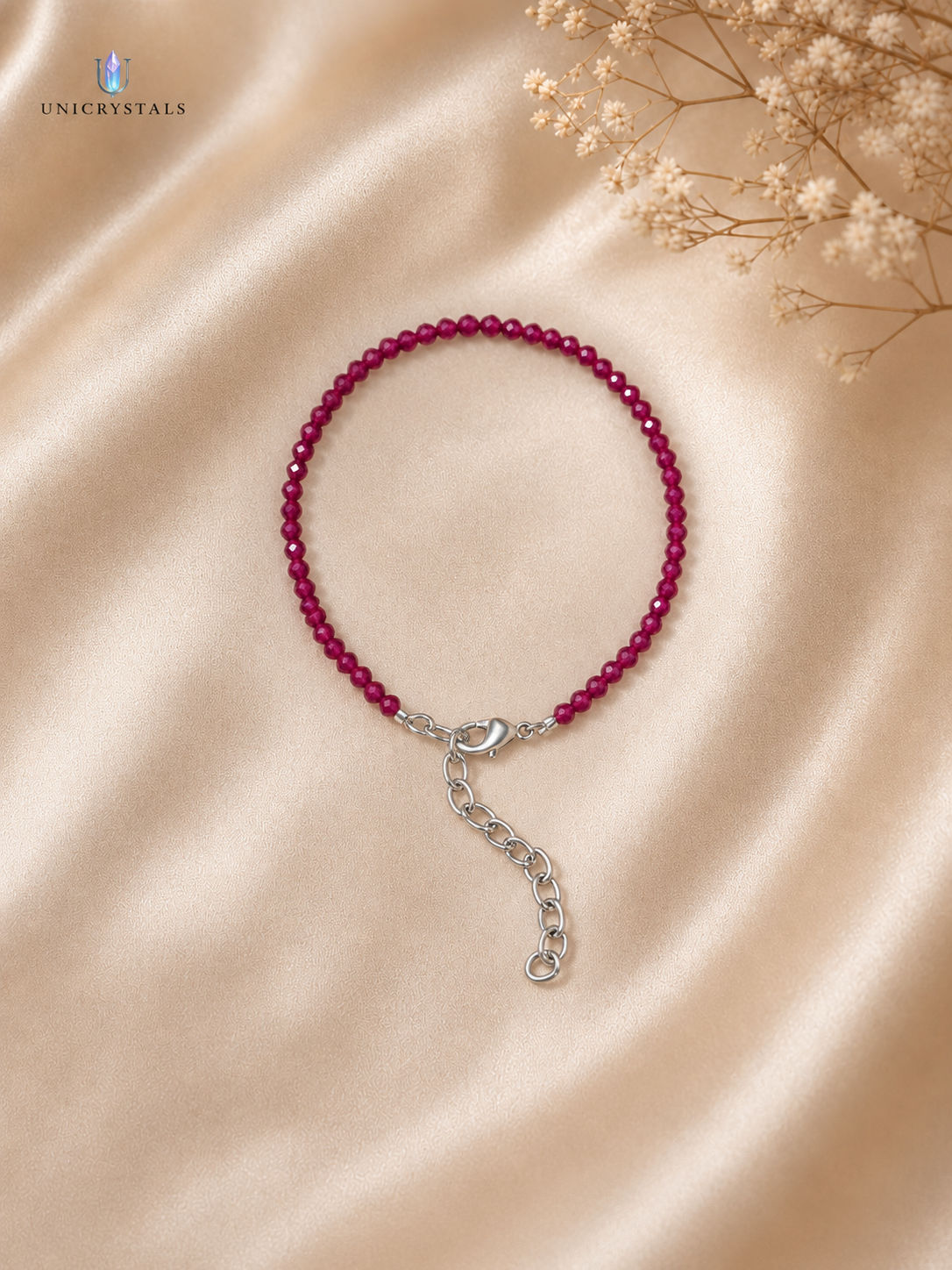 Ruby Anklet - Passion, Confidence & Positive Energy