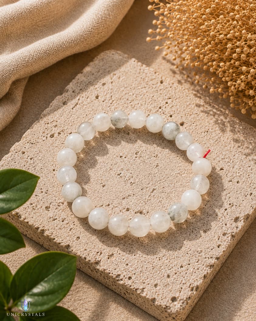Natural Moonstone Bracelet ( Intuition, Emotional Balance & Inner Peace )