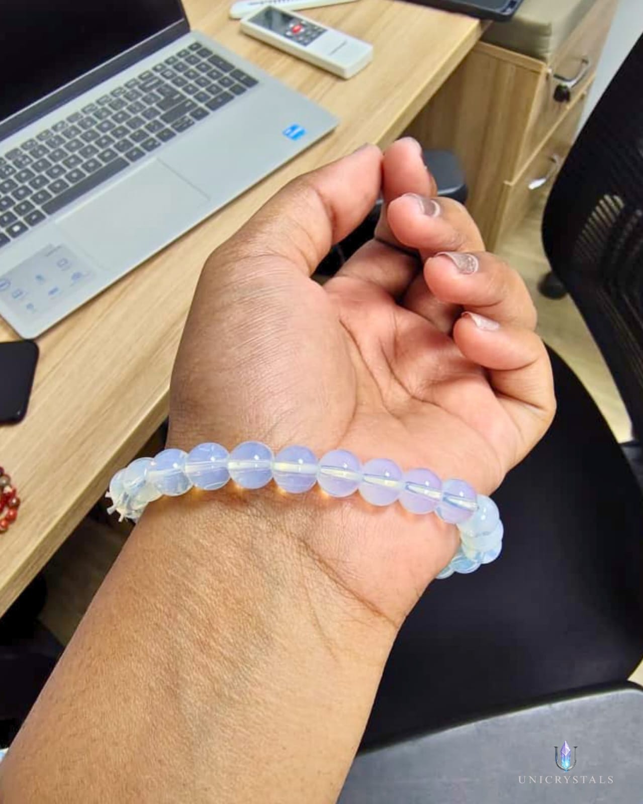 Natural Opalite Bracelet ( Calmness, Emotional Balance & Positive Energy )