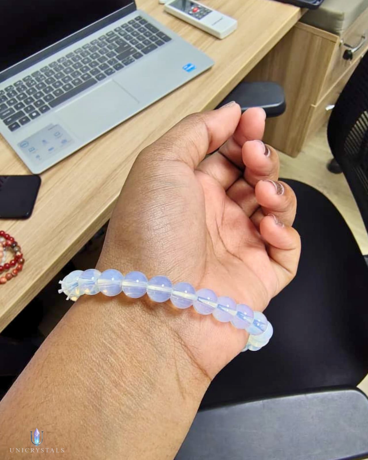 Natural Opalite Bracelet ( Calmness, Emotional Balance & Positive Energy )