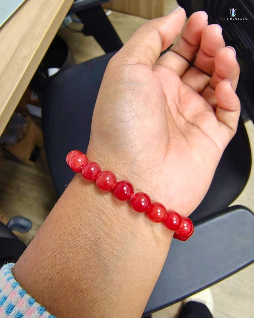 Natural Red Carnelian Bracelet ( Motivation, Confidence & Vitality )