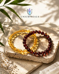 Citrine X Red Carnelian Bracelet